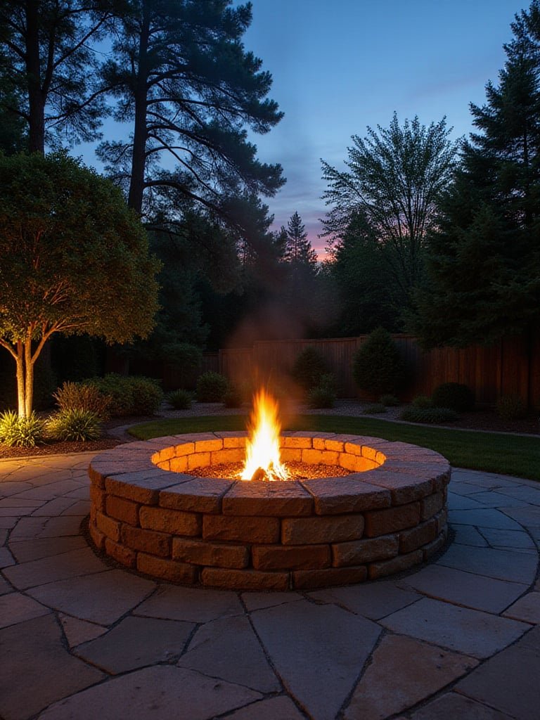 Classic Circular Stone Firepit