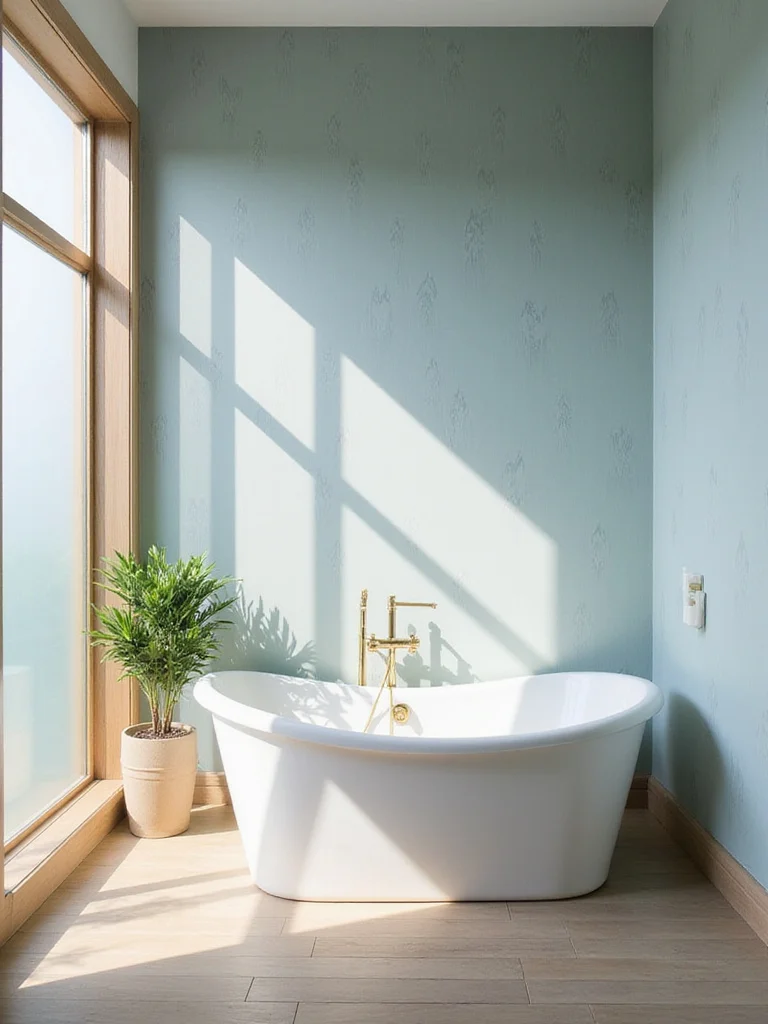 Choose Moisture-Resistant Blue Wallpaper