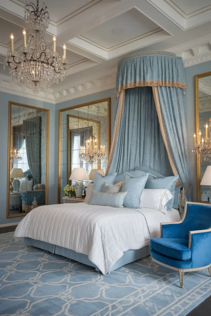 Comfortable Royal Blue Bedroom Oasis