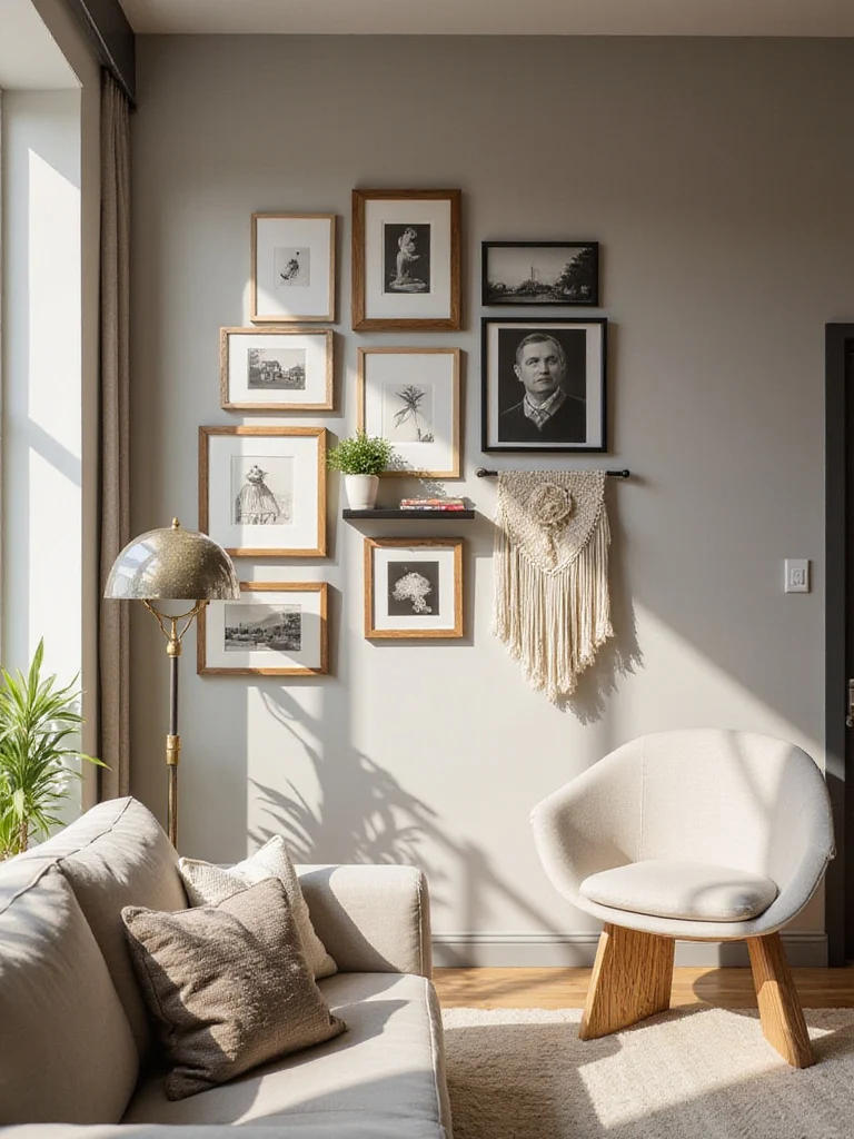 Create a Stunning Gallery Wall with Mixed Items