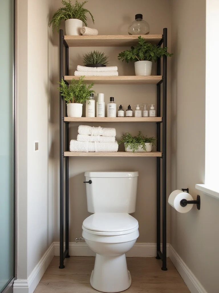 Think Vertically in Small Bathrooms