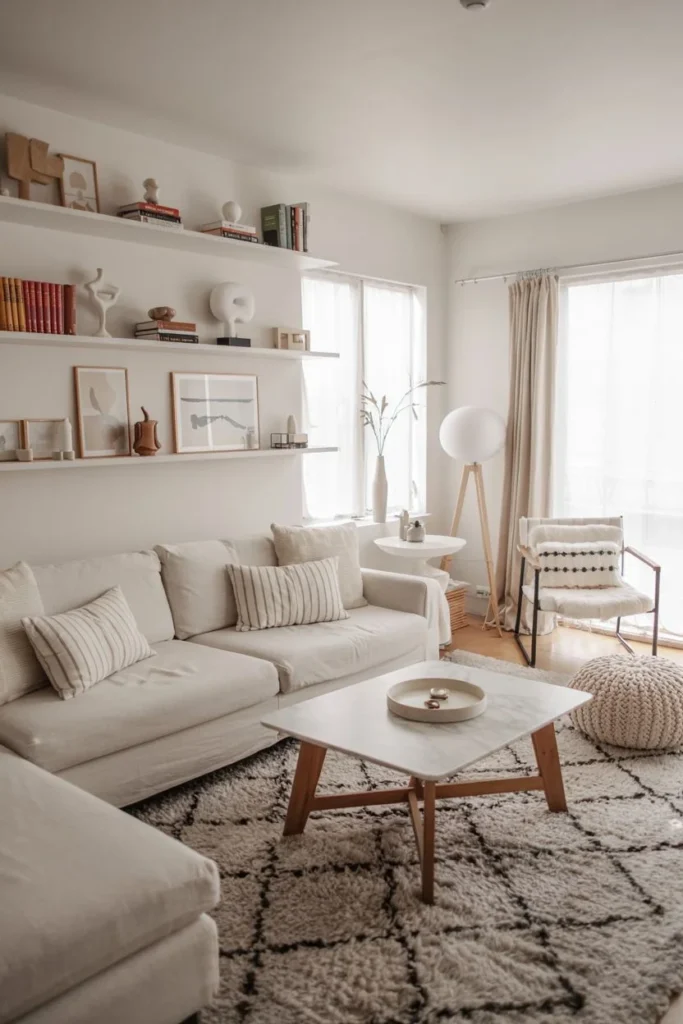 Integrated Shelving for a Tidy Look