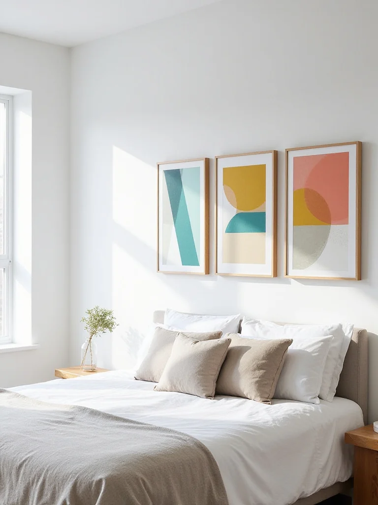 Energize the Room with Colorful and Bold Geometric Wall Prints
