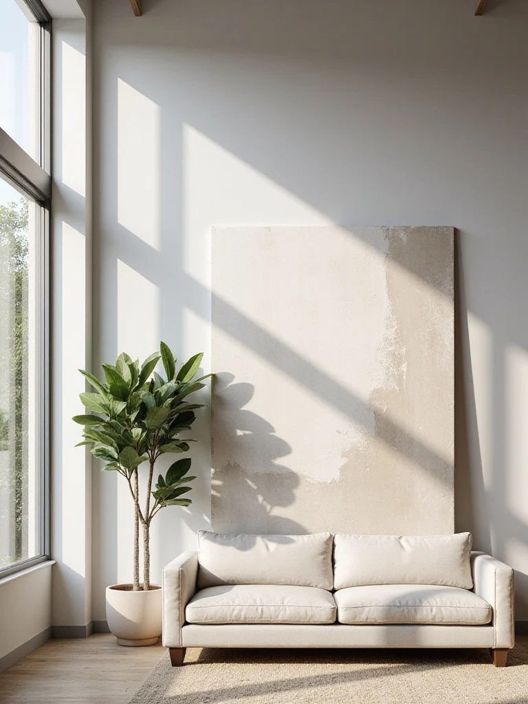 Lean Large Art for a Relaxed, Modern Vibe