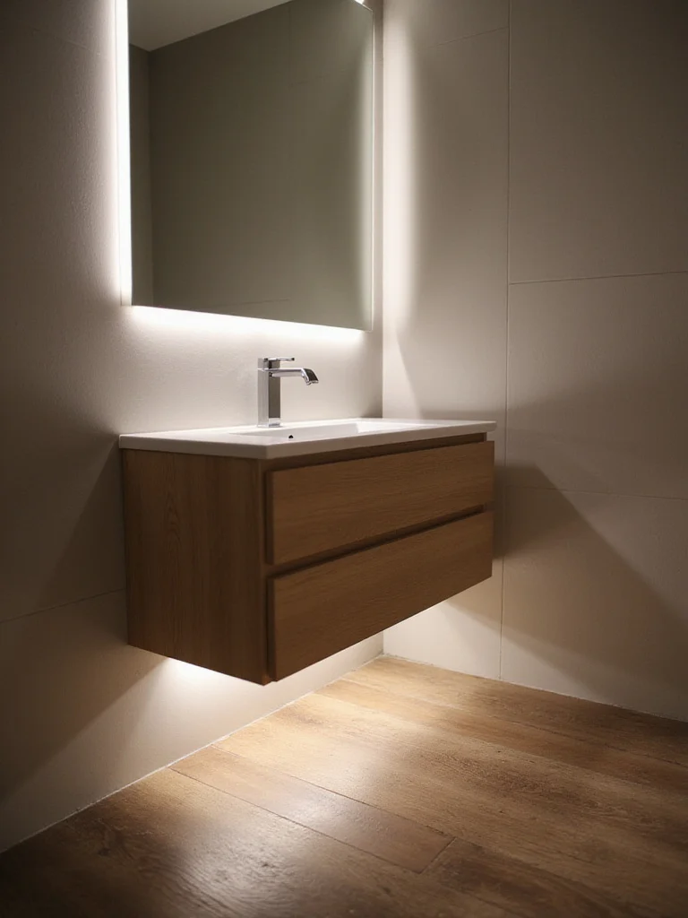 Toe Kick or Under-Vanity Lights