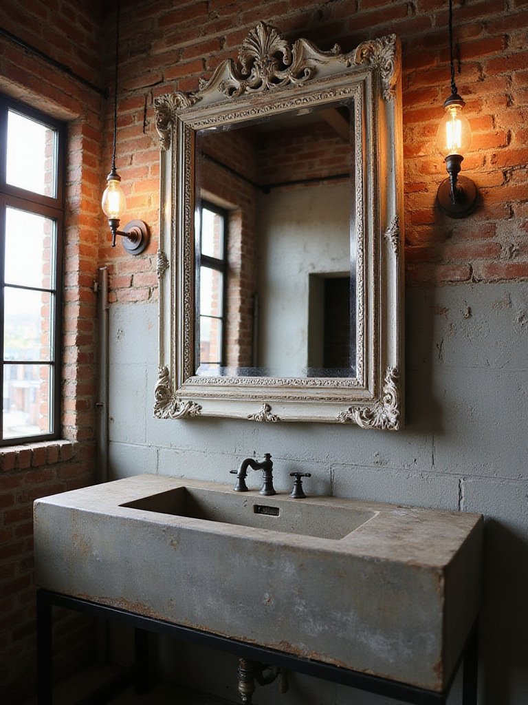Vintage Mirrors with Industrial Soul