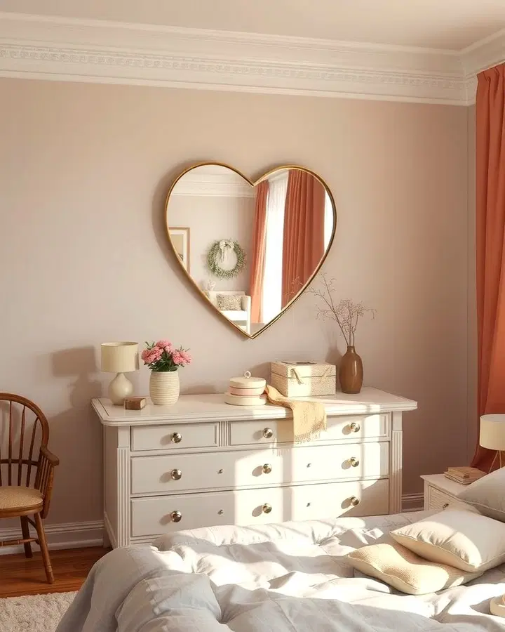 Heart-Shaped Mirror