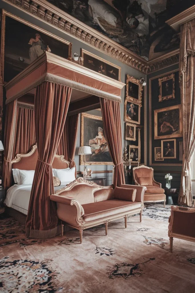 Artistic Royal Bedroom Retreat