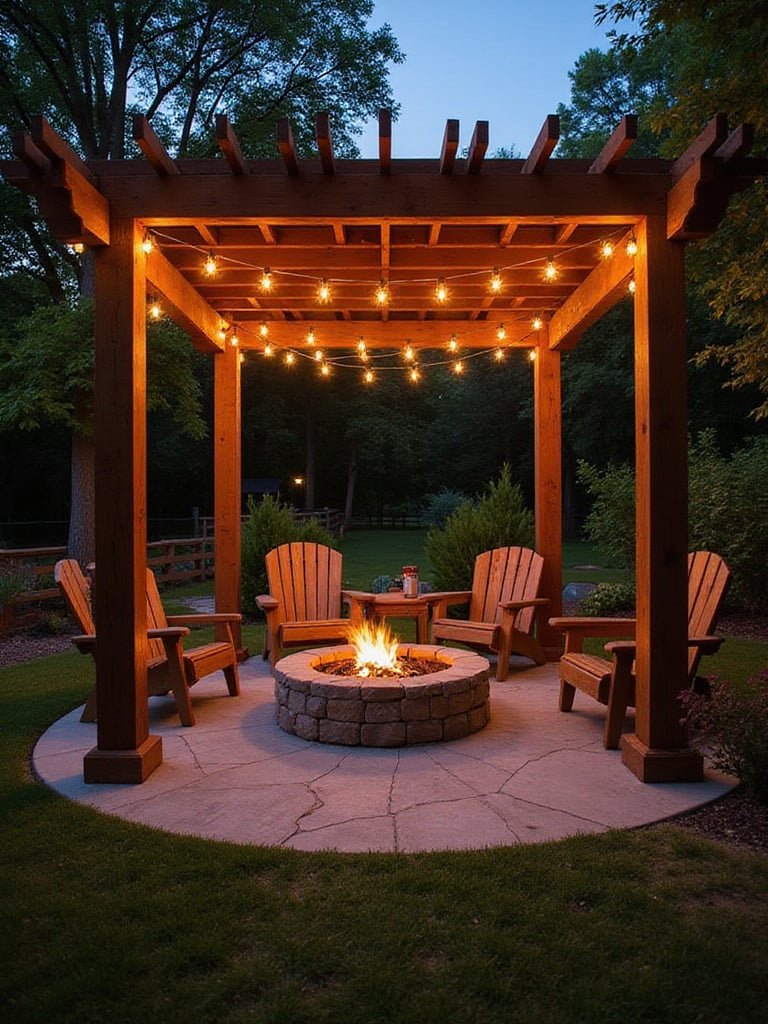 Pergola Over Firepit
