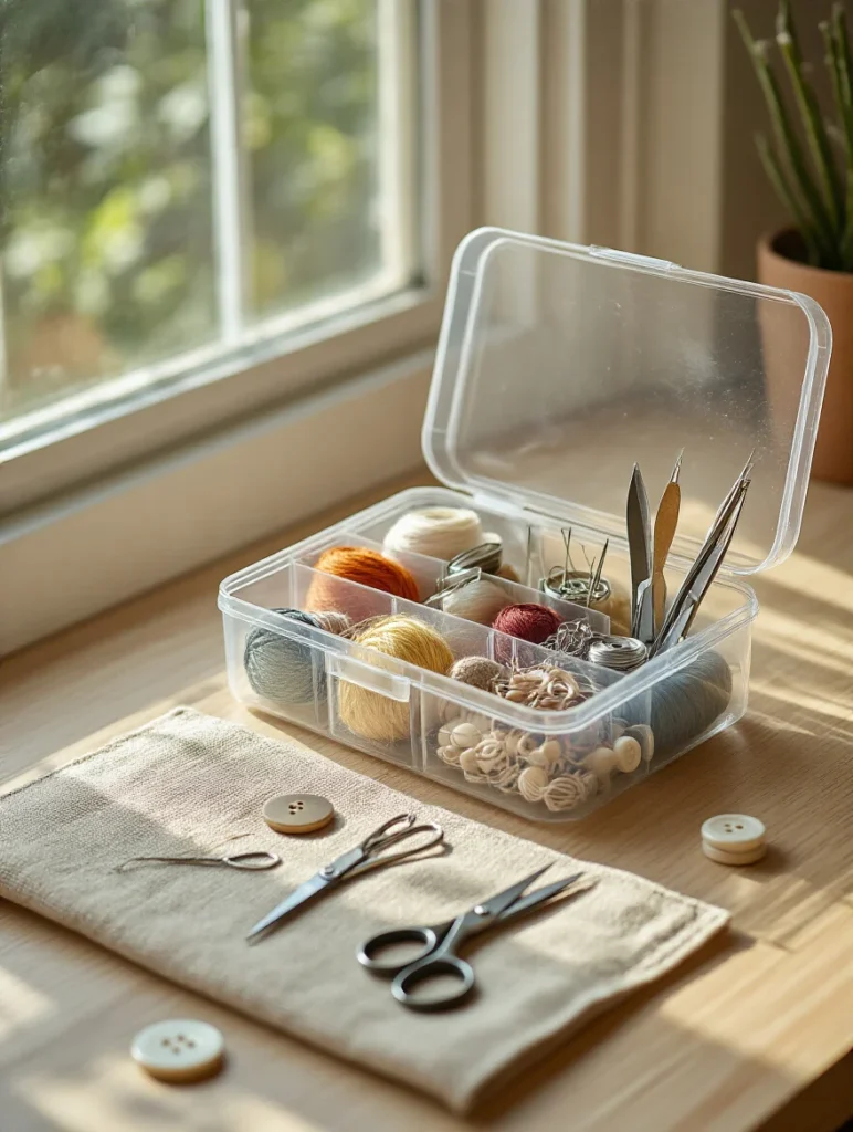 Create a Mending Kit Station for Quick Repairs