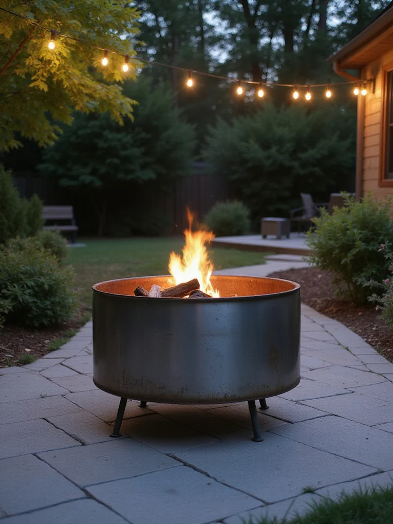 Repurposed Material Firepit