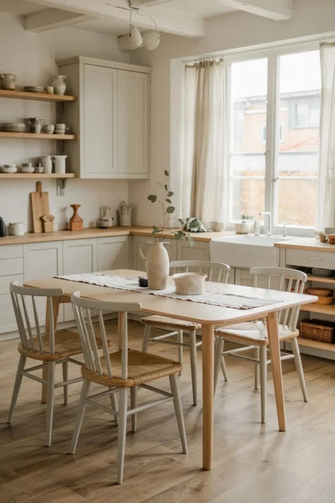 Simple Table with Spindle-Back Chairs