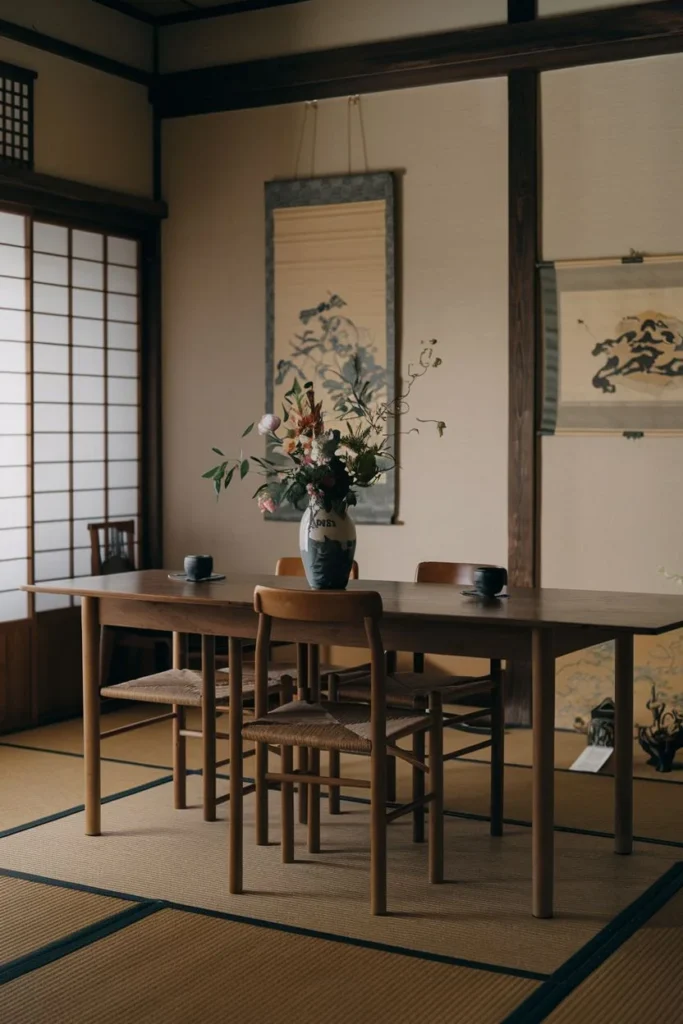 Tranquil Tatami and Shoji Dining Room