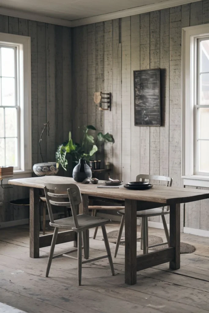 Soft Color Palette and Wooden Textures