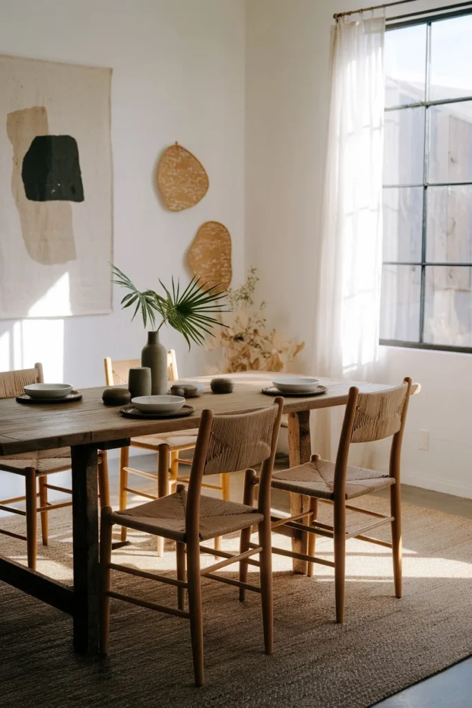 Bright & Soft Dining Room