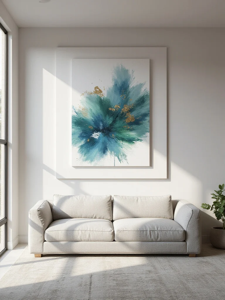 Hang One Oversized Statement Piece for Drama