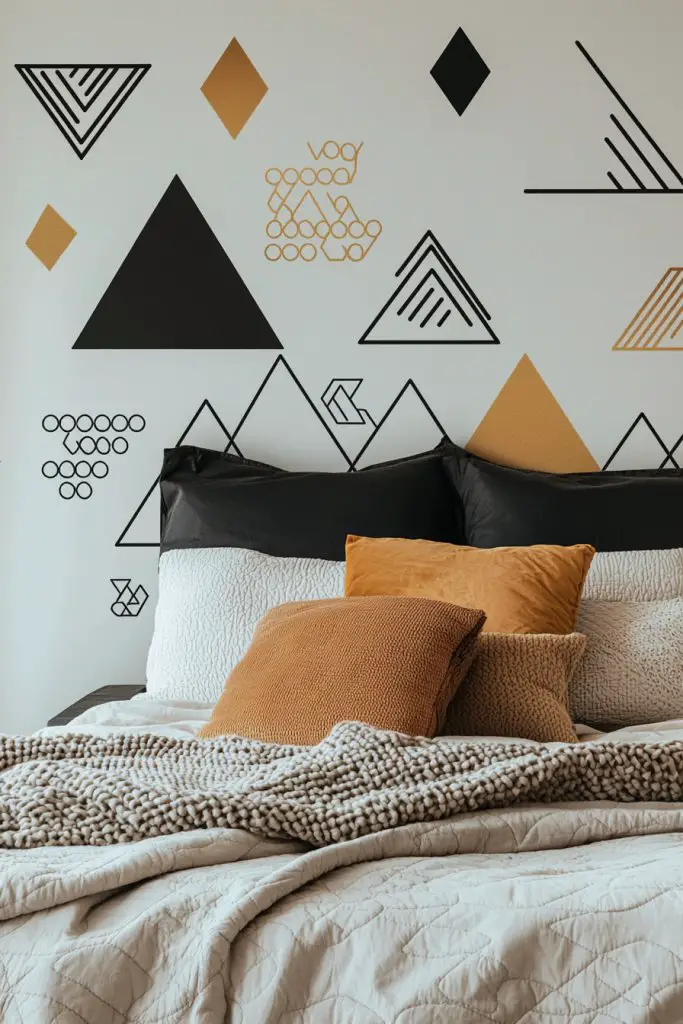 Geometric Wall Decals for Modern Visual Interest