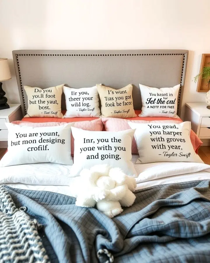 Taylor Swift Quote Pillow