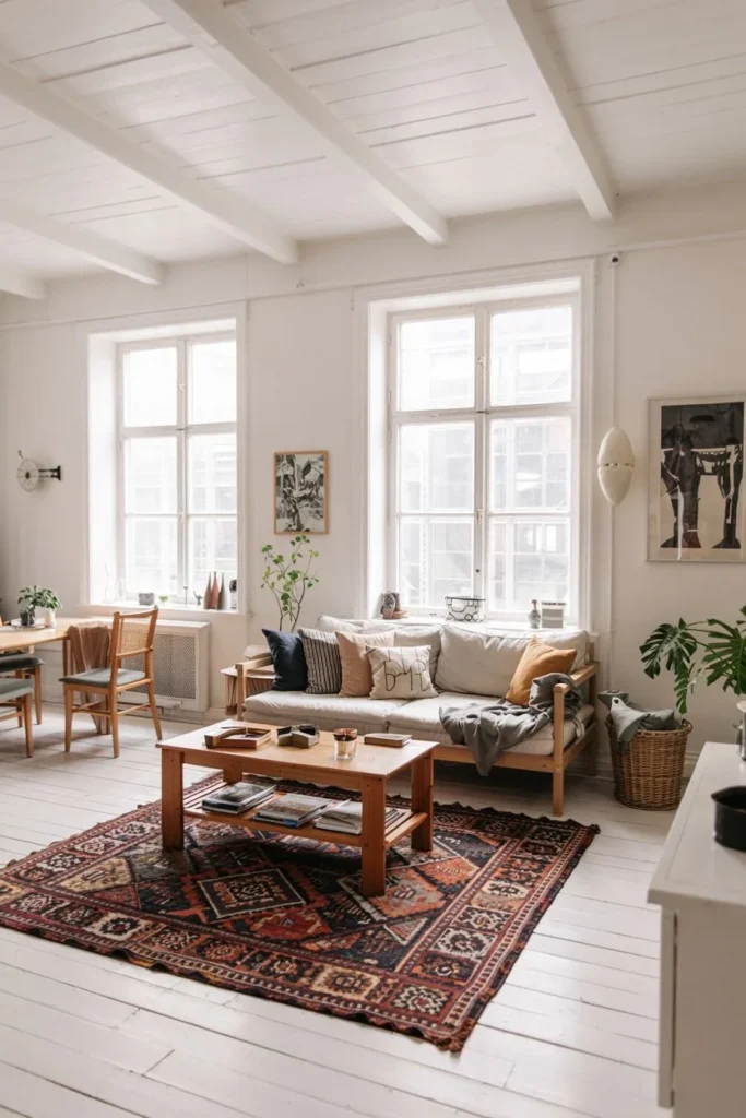 Seamless Living-Dining Layout