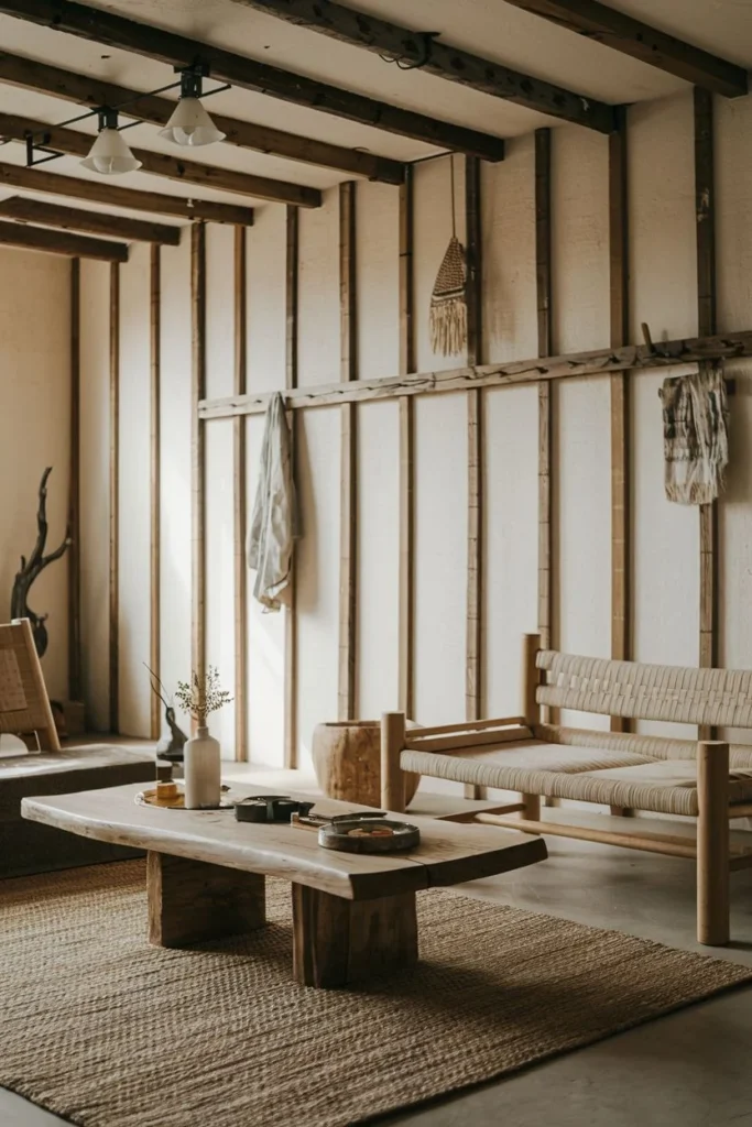Weave and Wood Harmony