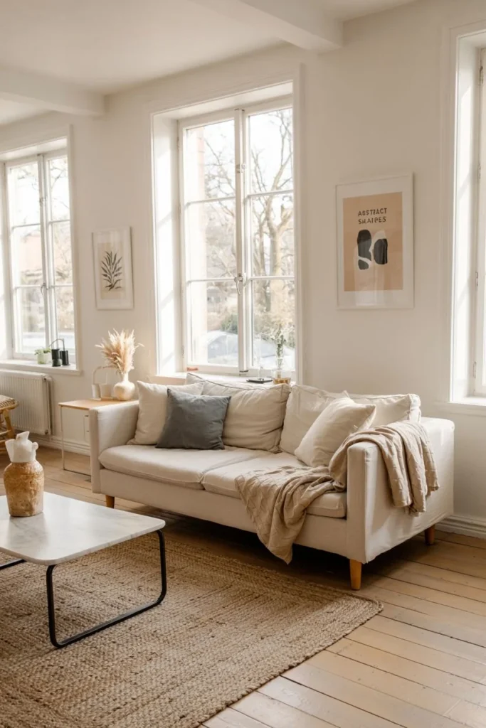 Serene Space with Natural Elements