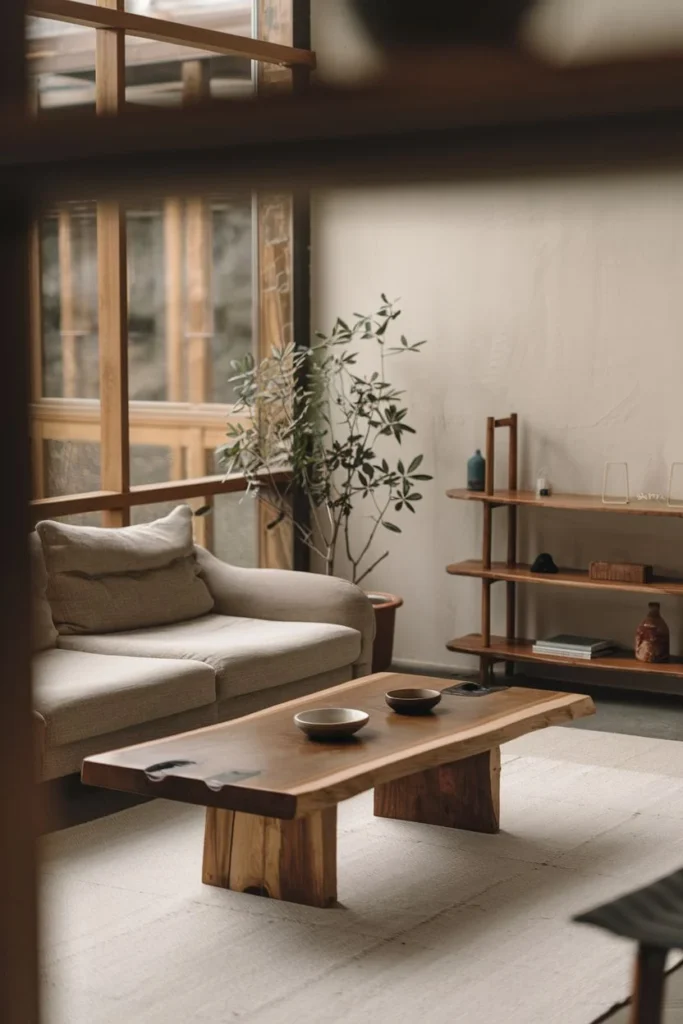 Live-Edge Table for Rustic Simplicity
