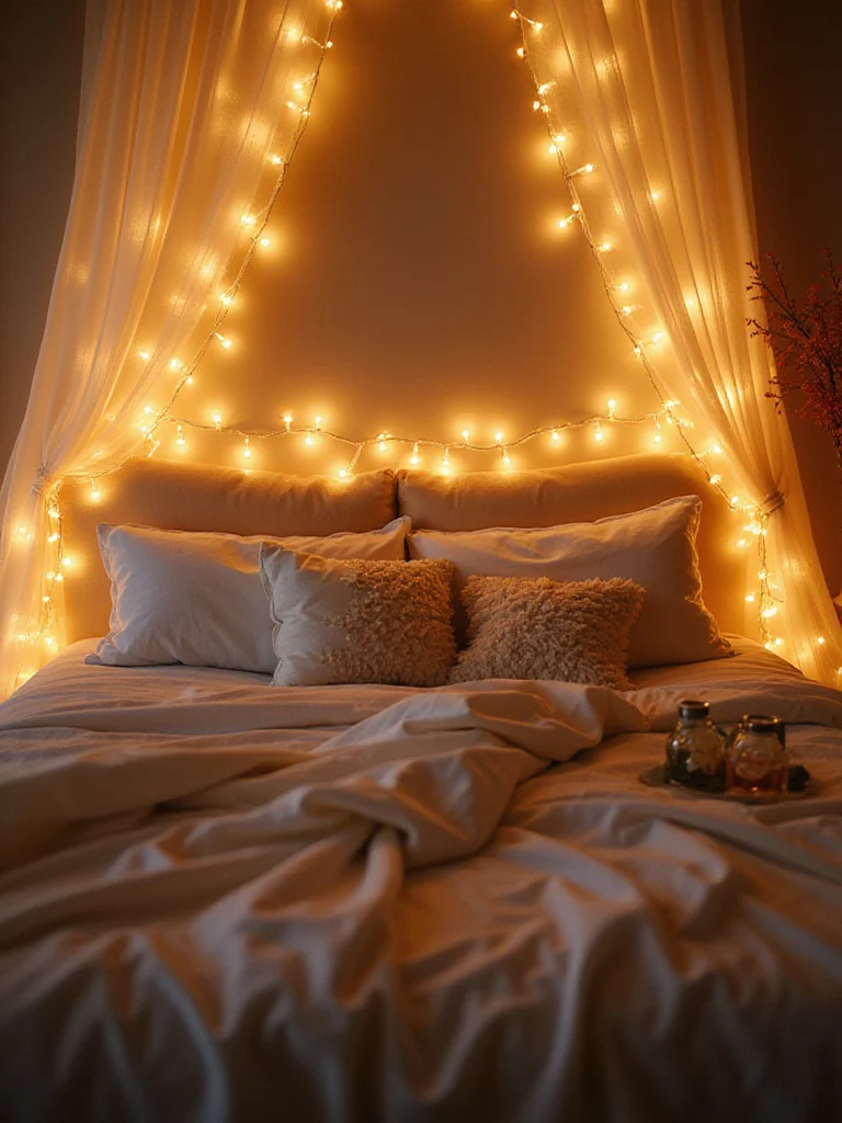 Install Warm Fairy Lights for Magical Ambiance