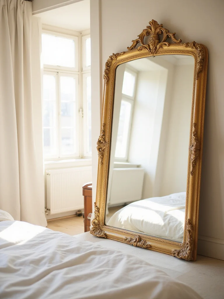 Create an Airy Feel with Decorative Mirrors That Reflect Light