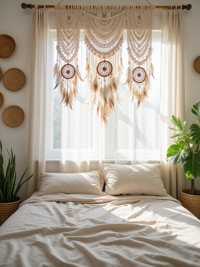 Bring in Boho Charm with Macramé Wall Hangings and Dream Catchers