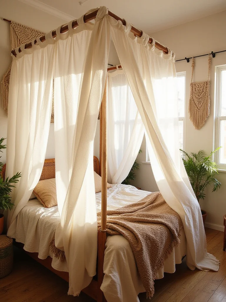 Drape a Canopy for a Dreamy Bed Setup